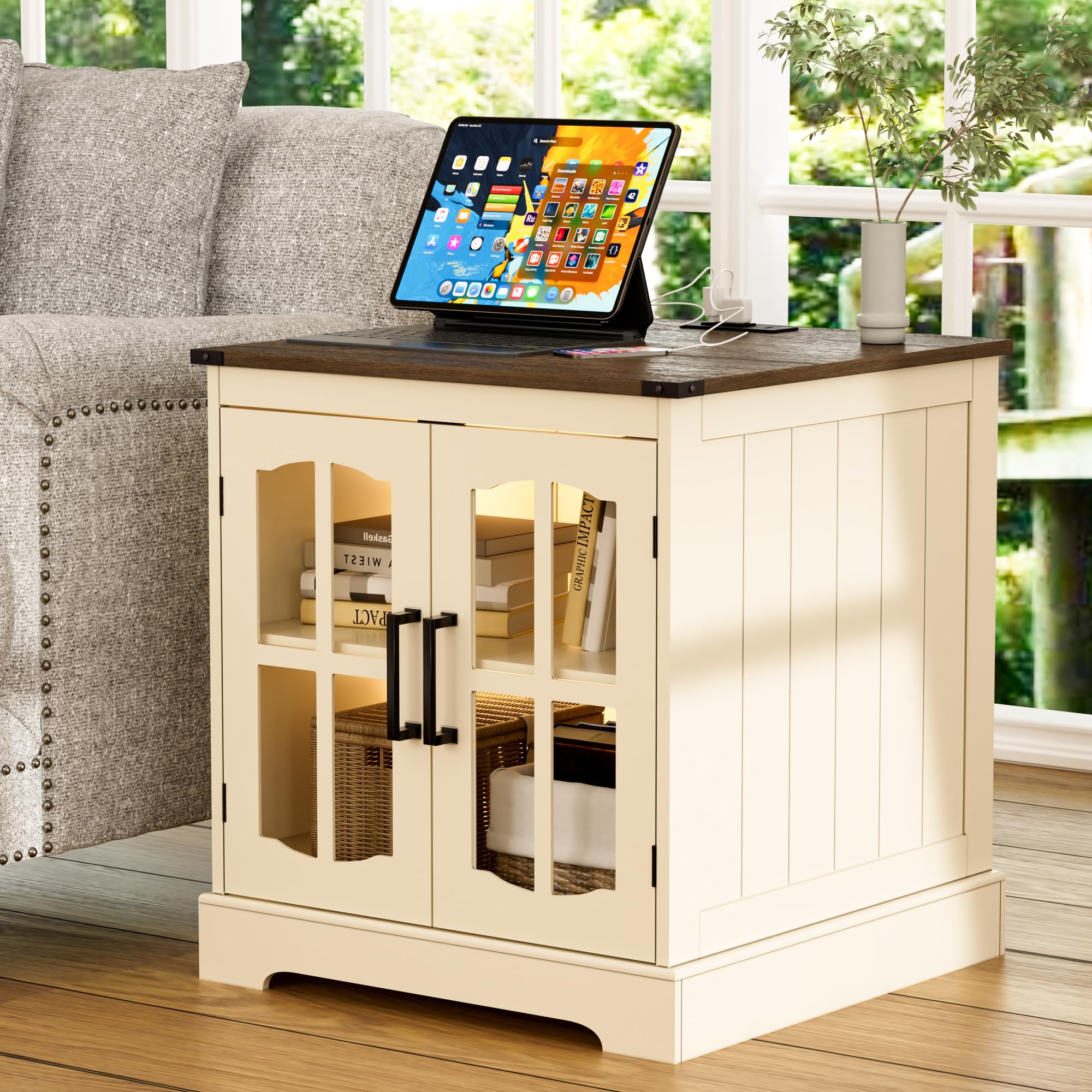 Amazon.com: ChooChoo Farmhouse End Table, 24
